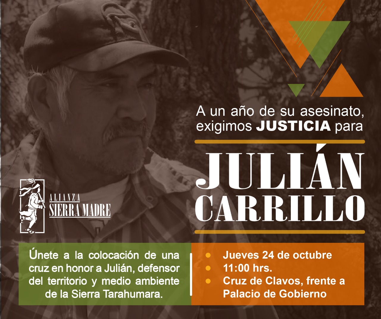 Communiqué one year after the murder of rarámuri defender Julián Carrillo