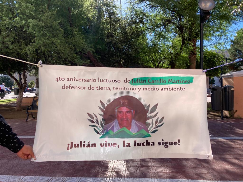 En el marco  del 4º aniversario del asesinato del defensor Julián Carrillo Martínez la organización internacional Front Line Defenders le rendirá un homenaje