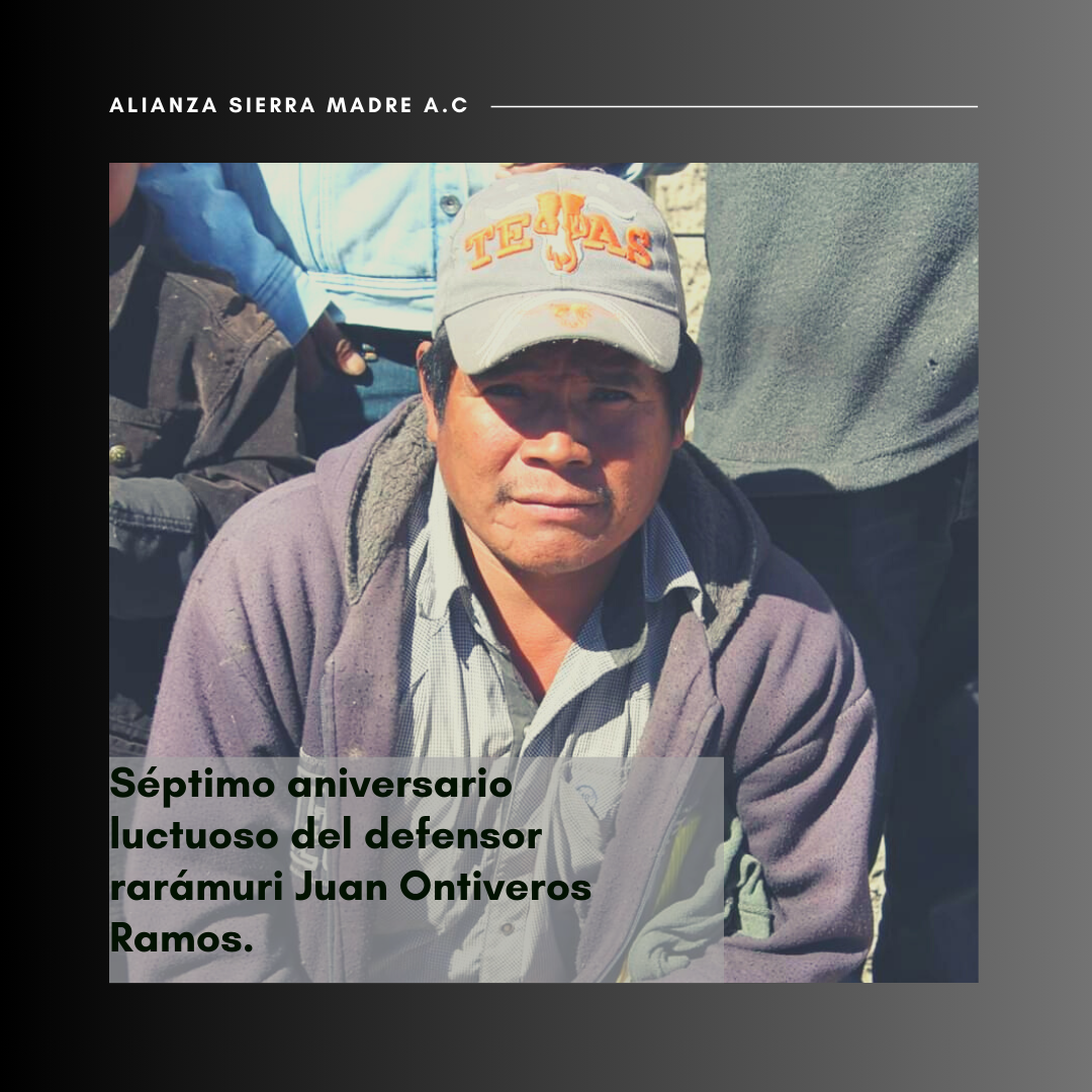 Séptimo aniversario luctuoso del defensor rarámuri Juan Ontiveros Ramos